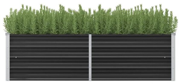 Garden Raised Bed Anthracite 160x40x45 cm Galvanised Steel