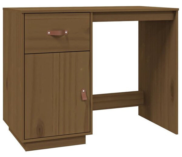 Desk Honey Brown 95x50x75 cm Solid Wood Pine