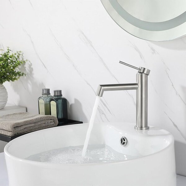 Bathroom faucet Rea Foss Brush Nickel Low