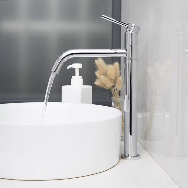 Bathroom faucet Rea Lugano Slim Chrome High