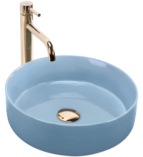 Countertop Basin Rea SAMI L.BLUE SHINY