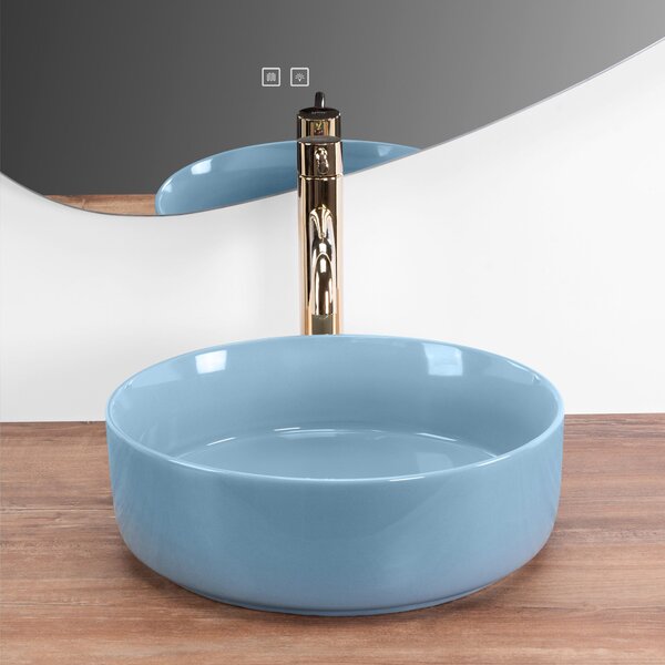 Countertop Basin Rea SAMI L.BLUE SHINY