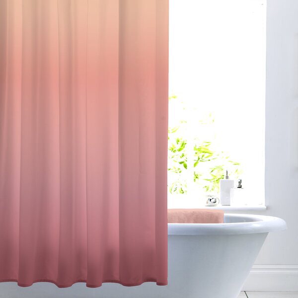 Global Ombre Shower Curtain Pink