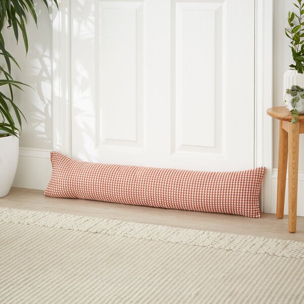 Chenille Spot Draught Excluder Natural