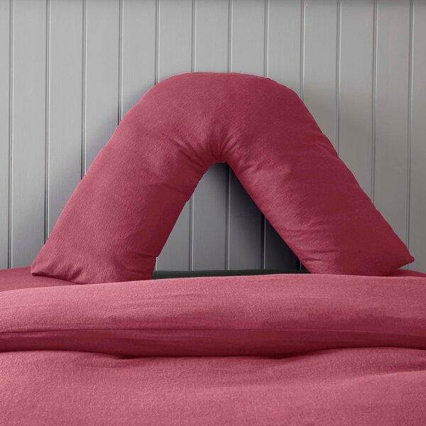 Soft & Cosy Luxury V-Shape Pillowcase Rhubarb