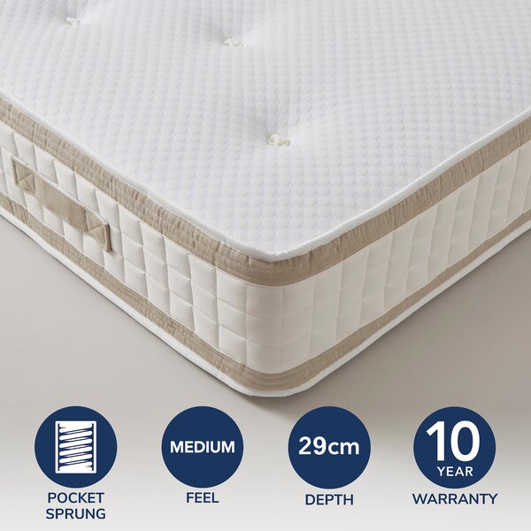 Fogarty Foam Border 1000 Pocket Mattress White