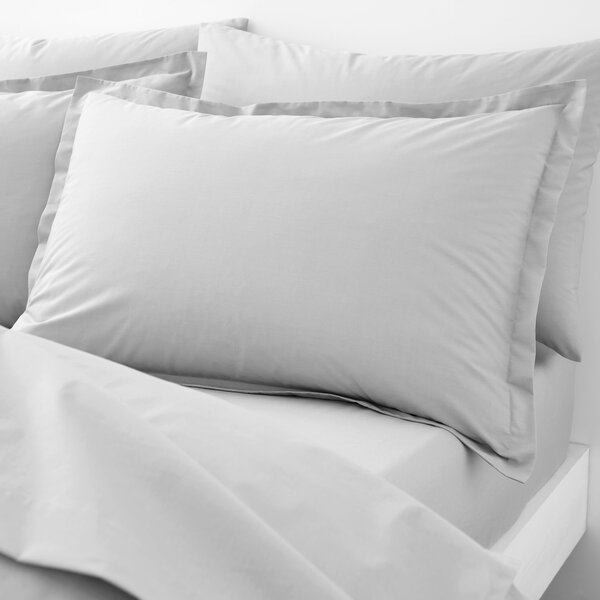 Organic Cotton Oxford Pillowcase Grey