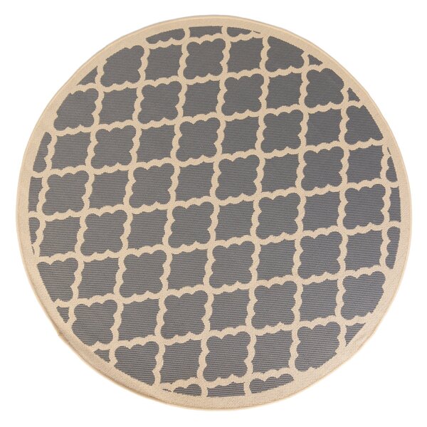 Padua Round Geometric Indoor Outdoor Rug