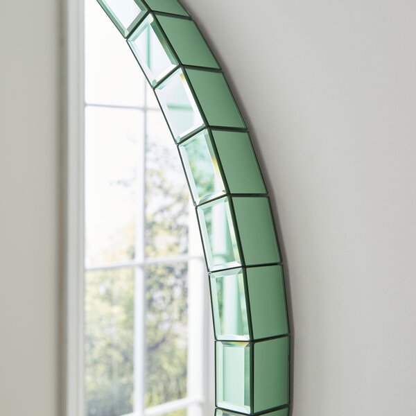 Katie Round Mirrored Edge Wall Mirror