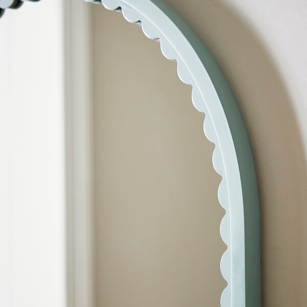 Remi Arched Scalloped Full Length Leaner Mirror