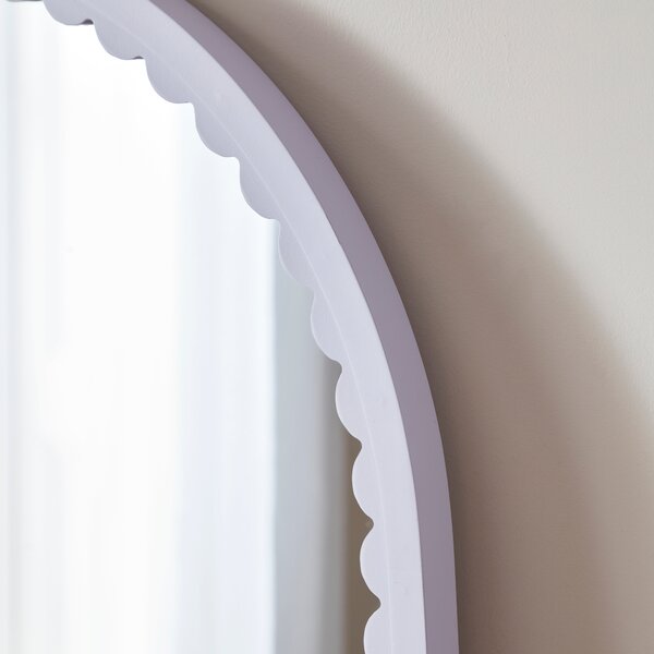 Remi Arched Scalloped Full Length Leaner Mirror