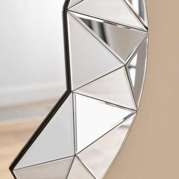 Chelsea Round 3D Geometric Wall Mirror