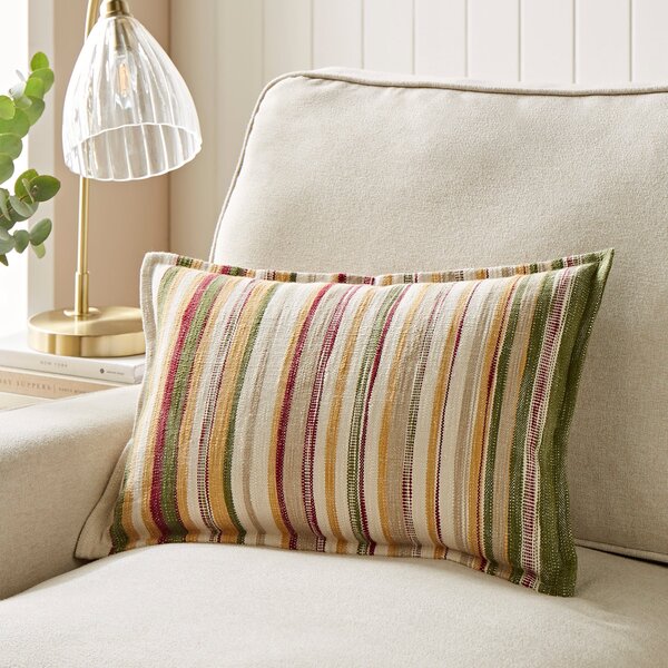Churchgate Cosby Stripe Rectangular Cushion MultiColoured