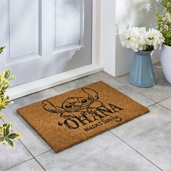 Lilo & Stitch Coir Doormat Multi Coloured