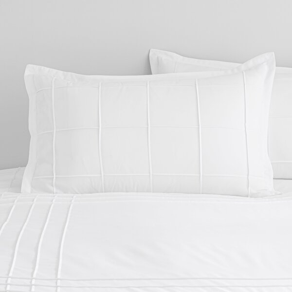 Jessa Pintuck Oxford Pillowcase White