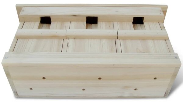 Sparrow Houses 2 pcs Wood 44x15.5x21.5 cm