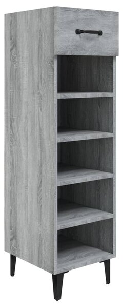 Shoe Cabinet Grey Sonoma 30x35x105 cm Engineered Wood