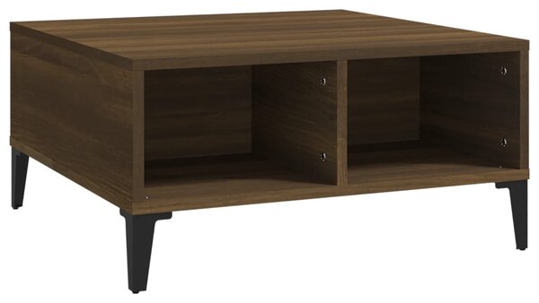 Coffee Table Brown Oak 60x60x30 cm Engineered Wood