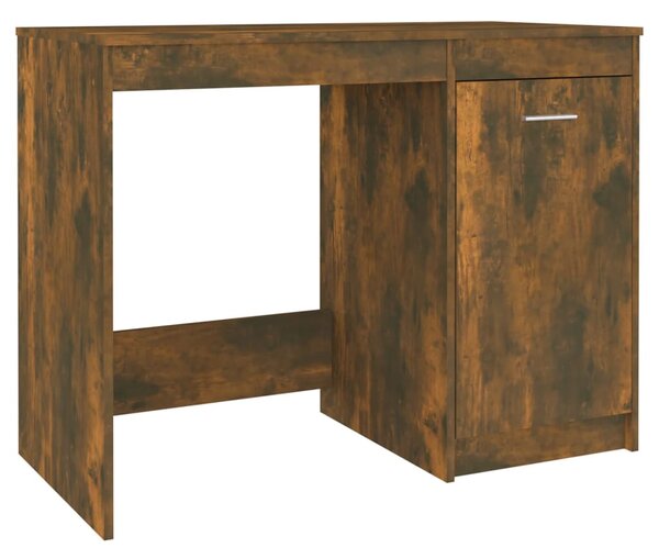 Desk Smoked Oak 100x50x76 cm Engineered Wood