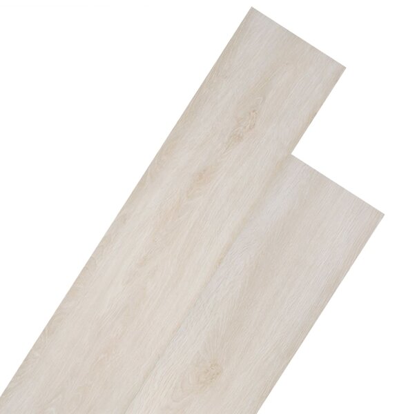 Non Self-adhesive PVC Flooring Planks 5.26 m² 2 mm Oak Classic White