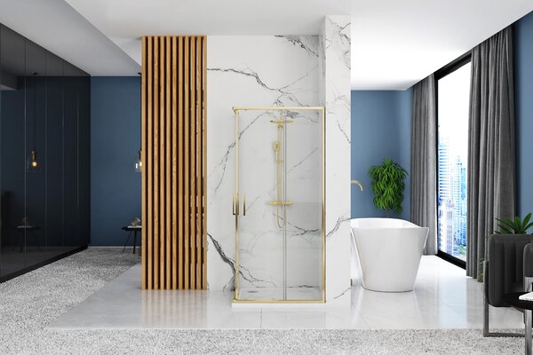 Shower enclosure Rea Punto 90x90 Gold