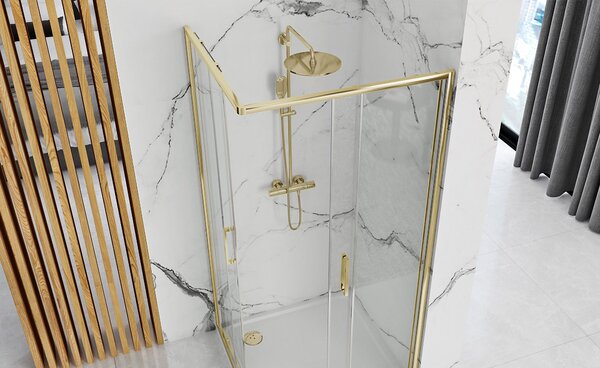 Shower enclosure Rea Punto 80x80 Gold