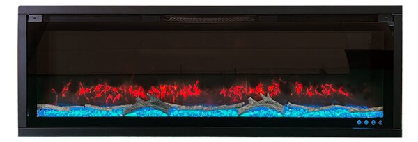 Wall Mounted Electric Fires, Free Standing, Incorporated ElectricSun VERSALYS XXL, with Sound Effect, 10 Colour, with APP, L200xH41x15cm