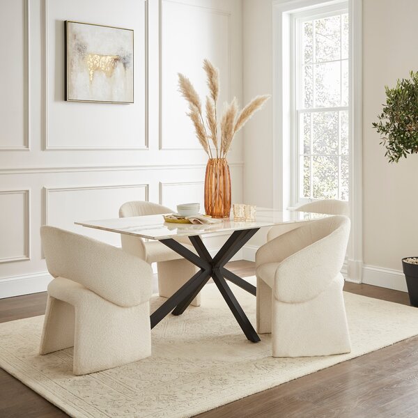 Fergie Dining Chair, Boucle