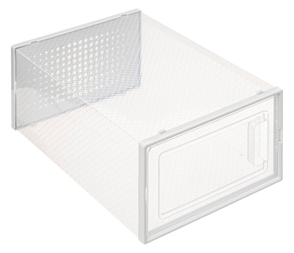 Stackable Set of 4 Clear Shoe Boxes