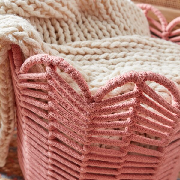 Chevron Rope Storage Basket