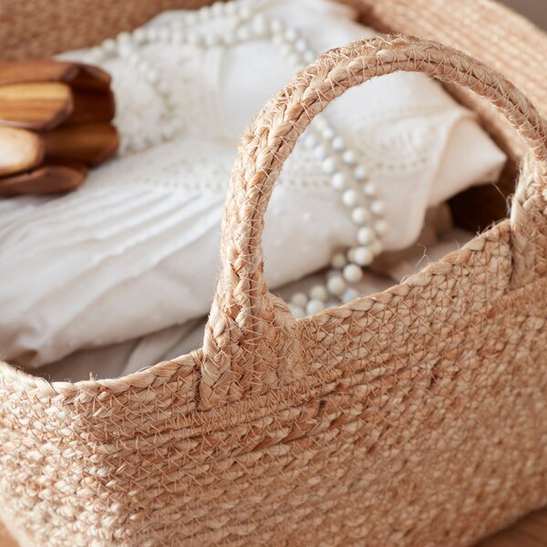 Jute Basket with Handles