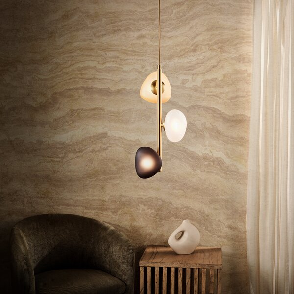 Pebble 3 Light Adjustable Pendant Light