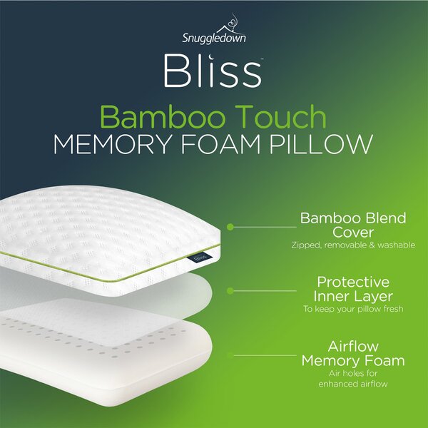 Snuggledown Bliss Extra Deep Bamboo Side Sleeper Pillow