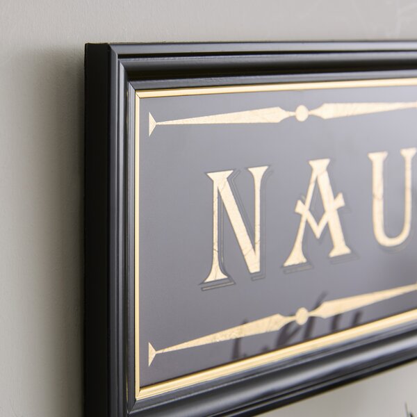 Naughty Corner Framed Glass Wall Art