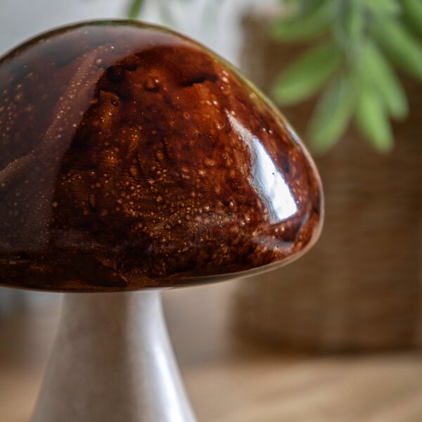 Set of 2 Resin Mushroom Ornaments