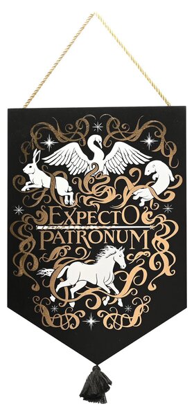 Harry Potter Expecto Patronum Glow in the Dark Hanging Plaque