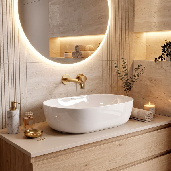 Ceramic Countertop Basin CLEO 50 White - REA