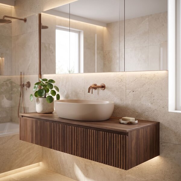 Countertop Washbasin Rea Lisa Mocca Matt