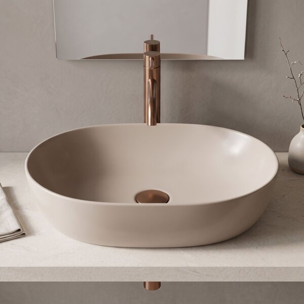 Countertop Washbasin Rea Lisa Mocca Matt