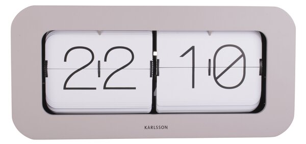 Karlsson Matiz Bamboo Flip Mantel Clock