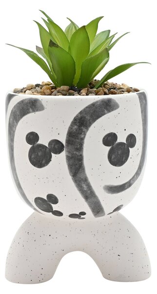 Artificial Plant in Disney Mickey Mouse Arched Footed Plant Pot