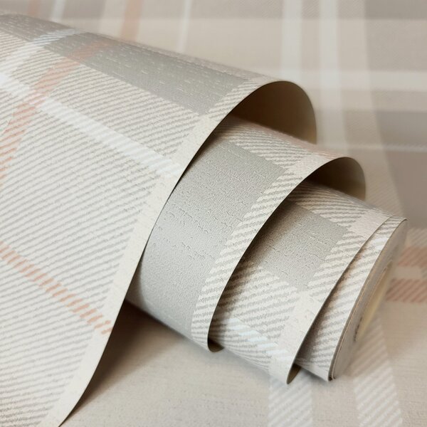 Woven Check Hybrid Tactile Wallpaper