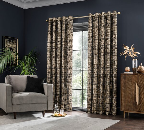 Romano Velour Eyelet Curtains