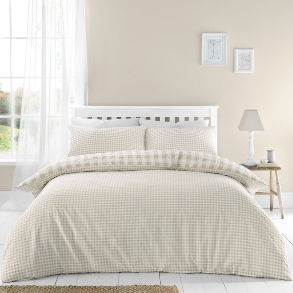 Catherine Lansfield Gingham Duvet Cover Set