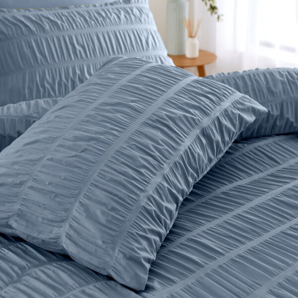 Catherine Lansfield Seersucker Duvet Cover Set