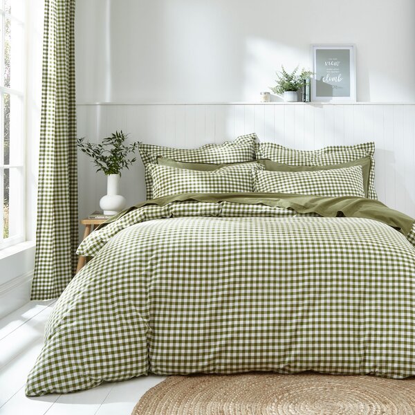 Portloe Gingham Woven Cotton Standard Pillowcase Pair