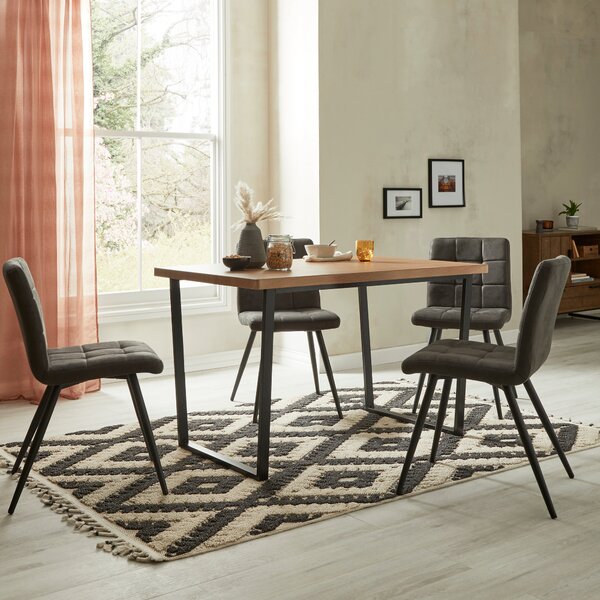 Vixen 4 Seater Rectangular Dining Table