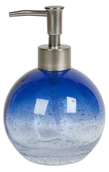 Ombre Bubble Glass Blue Soap Dispenser