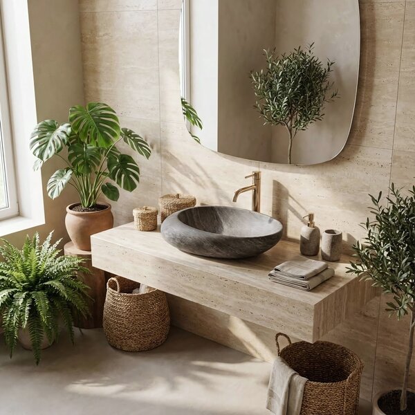 Countertop Basin Rea Roxy A Stone D.Grey