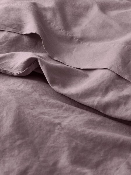 Elderberry Linen Blend Flat Sheet | Single | Piglet in Bed